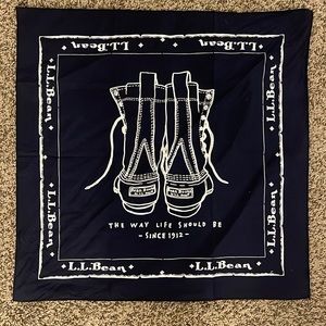 Navy LL Bean bandanna